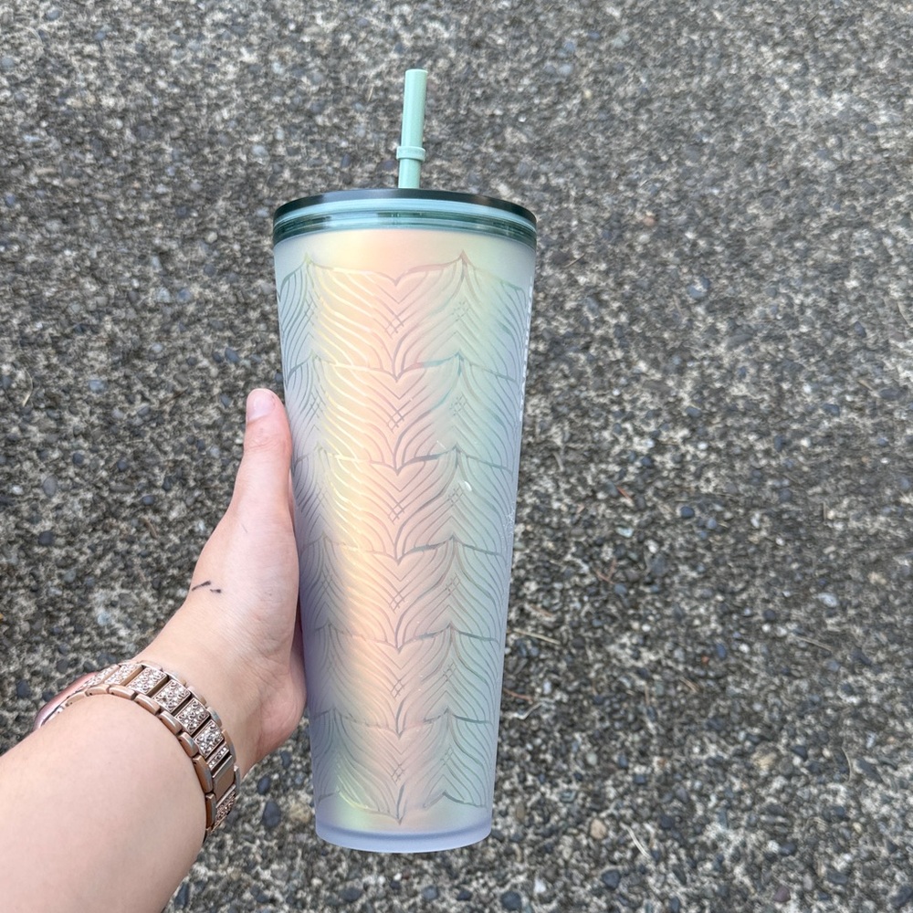 Starbucks Pastel Iridescent Tumbler with Straw (3 for $45)